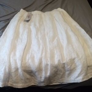 Chic White A-Line Women's Skirt